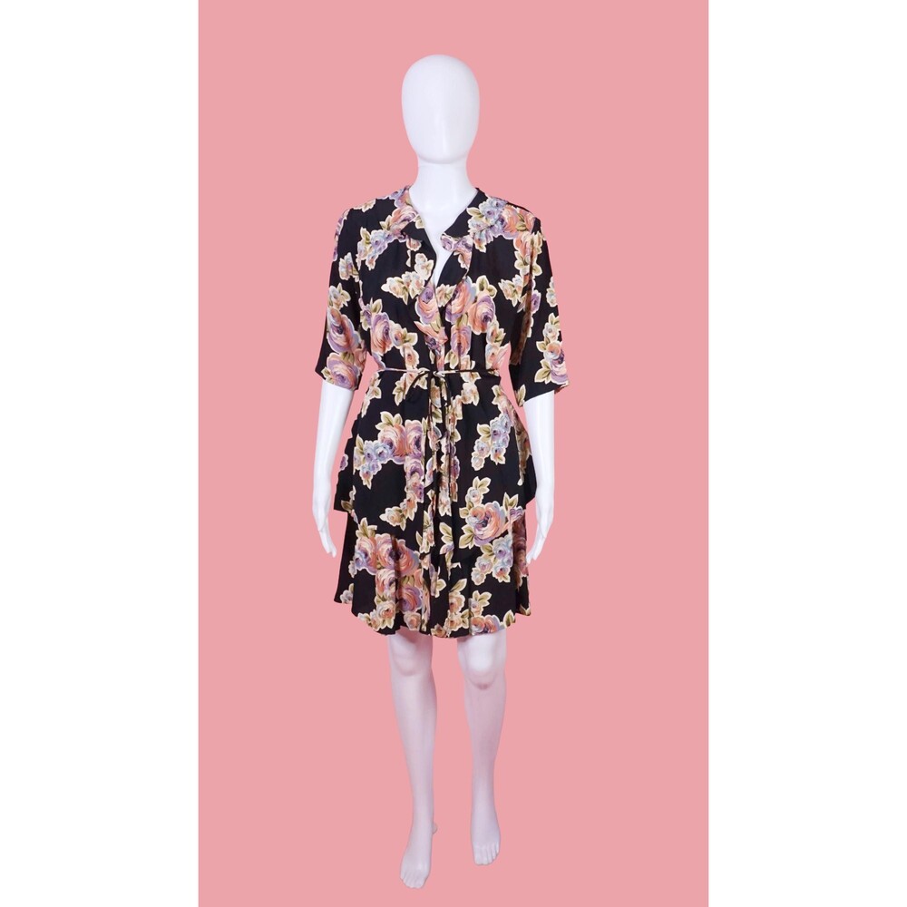 1990s Vintage BETSEY JOHNSON 2 Piece Set W/Adjustable Floral Top & Skirt. XS-S